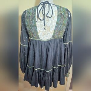 Extra Small Free People Embroidered Bohemian Dress
